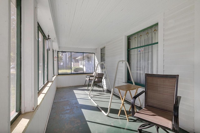 view of sunroom