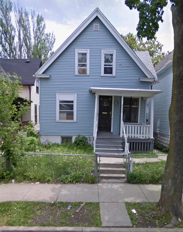 bungalow with covered porch