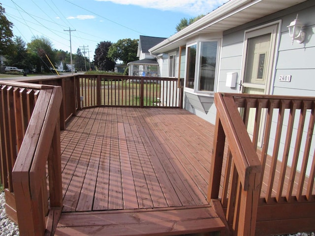 view of wooden terrace