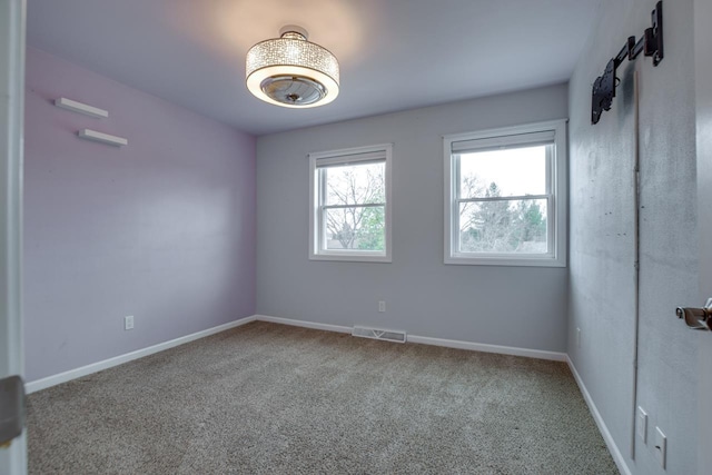 view of carpeted empty room