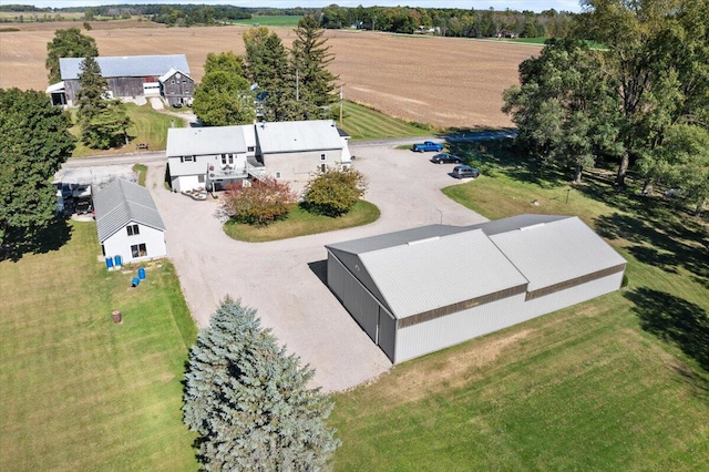 bird's eye view featuring a rural view