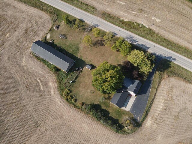 bird's eye view featuring a rural view