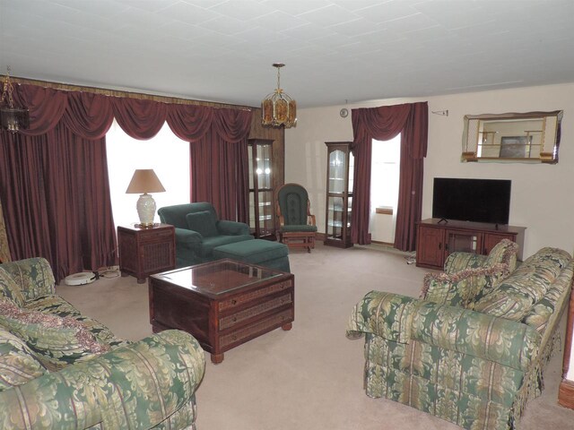 carpeted bedroom with vaulted ceiling