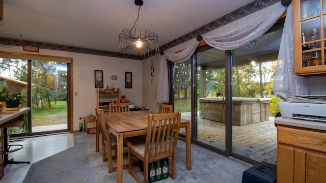 view of dining room