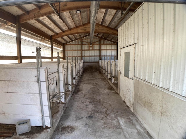 view of horse barn