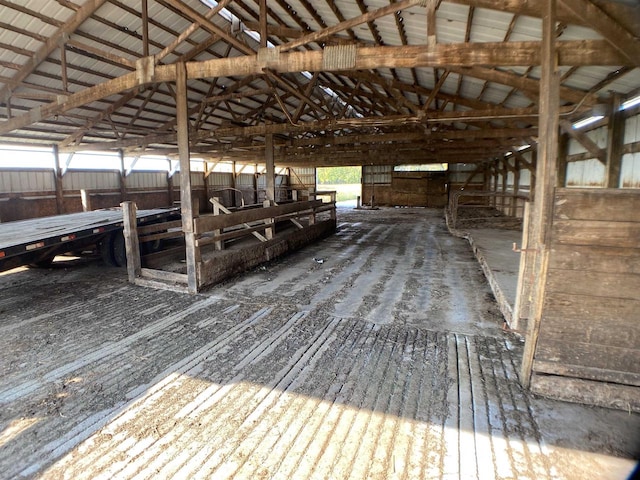 view of horse barn