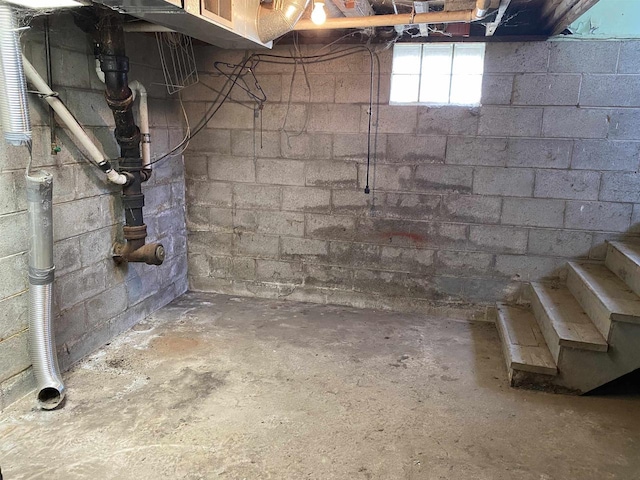 view of basement