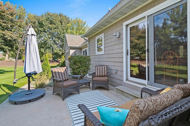 view of patio / terrace with outdoor lounge area