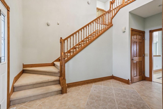 view of tiled foyer