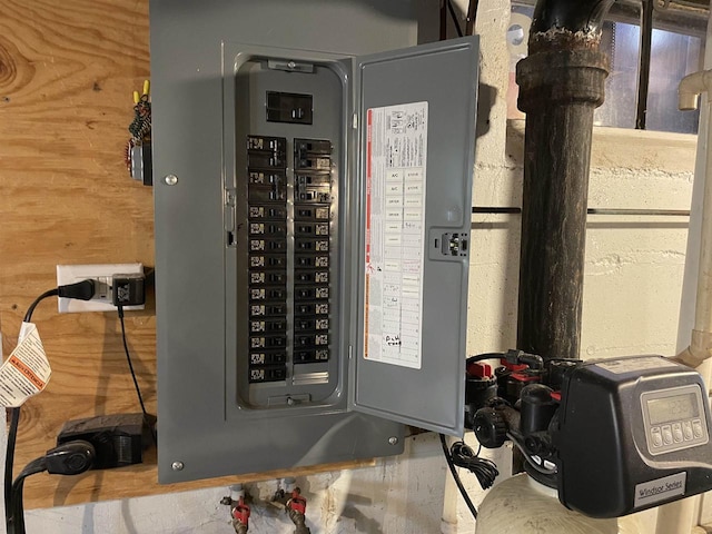 utility room featuring electric panel