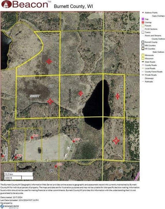 XXX Augustine Rd, Webster WI, 54893 land for sale