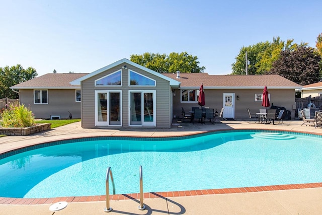 view of pool with a patio area