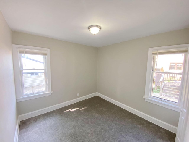 view of carpeted empty room