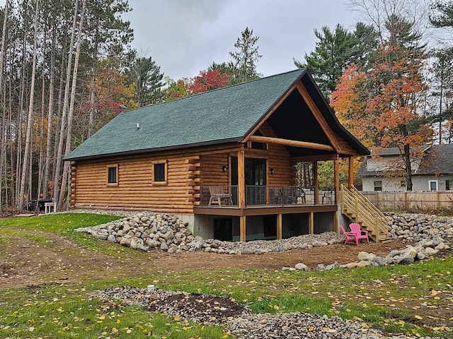 view of rear view of house