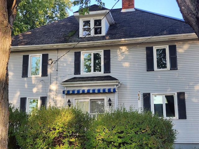 view of rear view of property