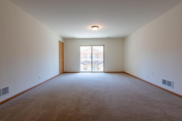 view of carpeted empty room