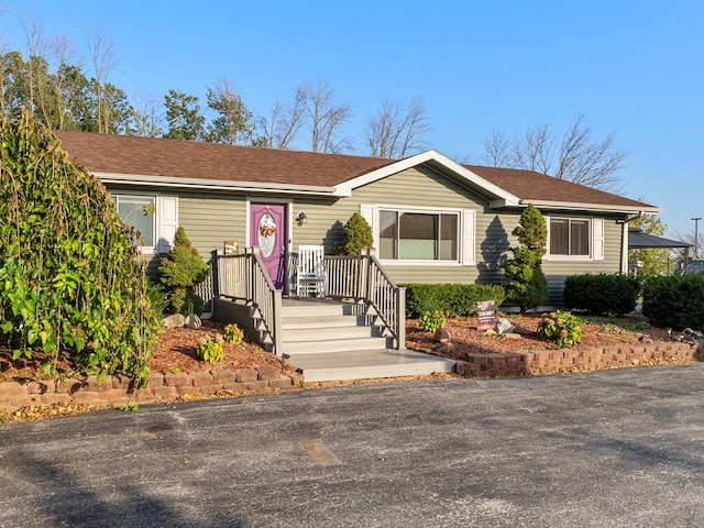 view of front of home