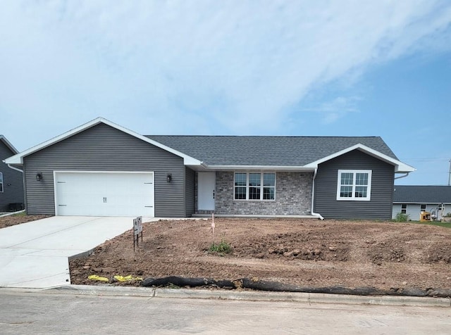 ranch-style house with a garage