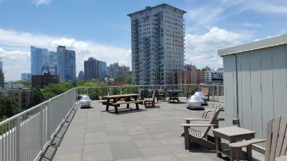 view of property's community with a patio