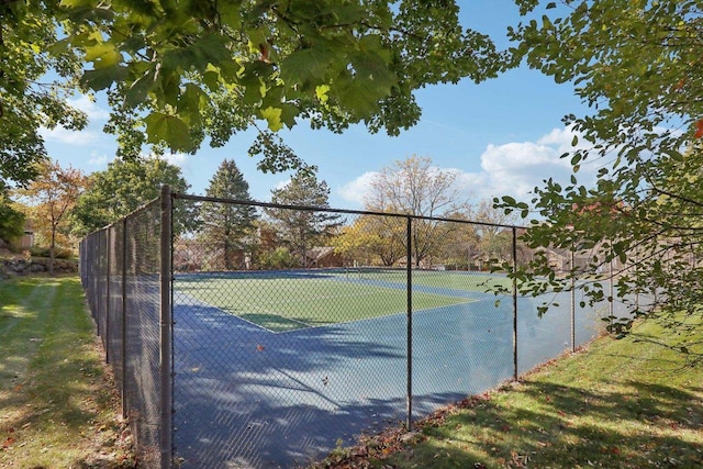 view of tennis court