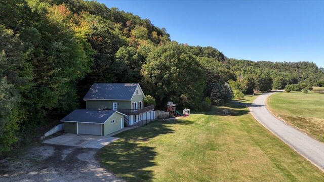 W9037 Ridgeview Trl, New Lisbon, WI 53950 - view of subject property featuring a heavily wooded area