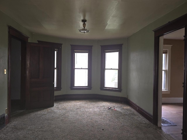 view of carpeted empty room