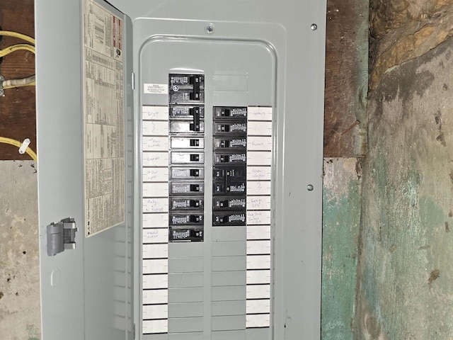 utility room with electric panel