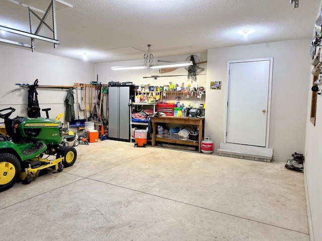 63574 Lohmann Ln, Eastman, WI 52626 - garage with a workshop area
