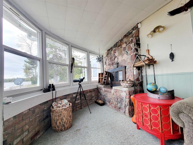 view of sunroom