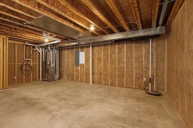 W4946 Battlestone Station Rd Unit 23, La Crosse, WI 54601 - unfinished below grade area with heating unit and electric panel