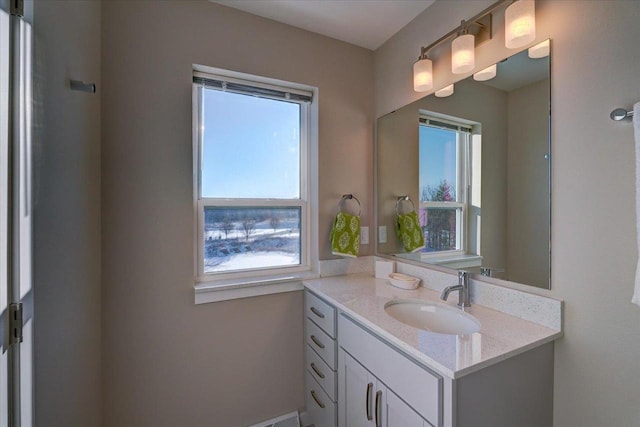 bathroom with vanity