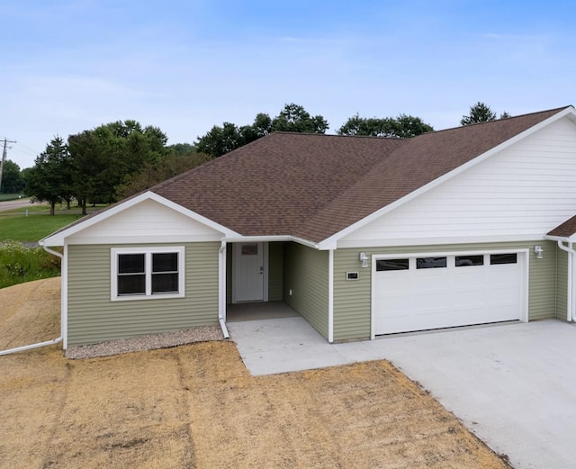 single story home with a carport and a garage