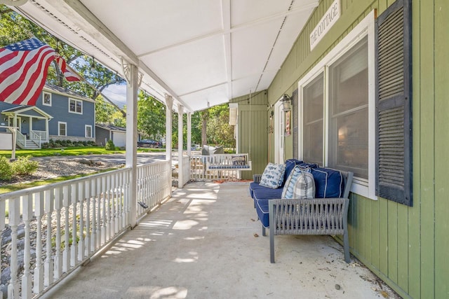 view of patio / terrace with covered porch