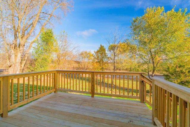 425 Mourning Dove Ct, Arena, WI 53503 - view of wooden deck
