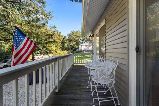 N1814 Highland Rd, Lake Geneva, WI 53147 - view of wooden terrace
