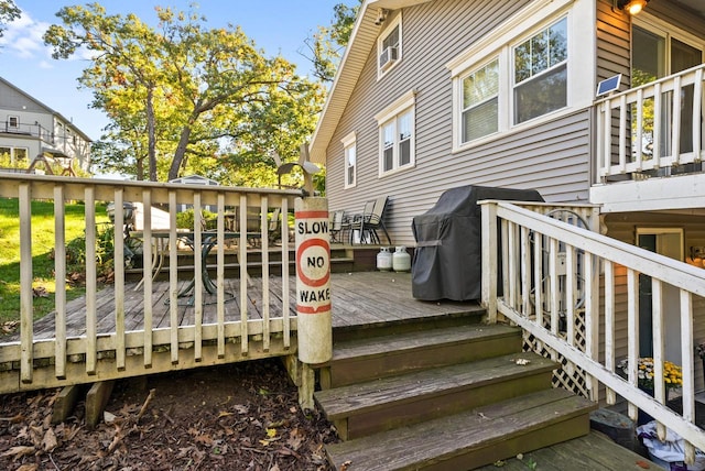 N1814 Highland Rd, Lake Geneva, WI 53147 - view of wooden terrace