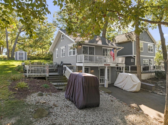 N1814 Highland Rd, Lake Geneva, WI 53147 - back of house with a wooden deck