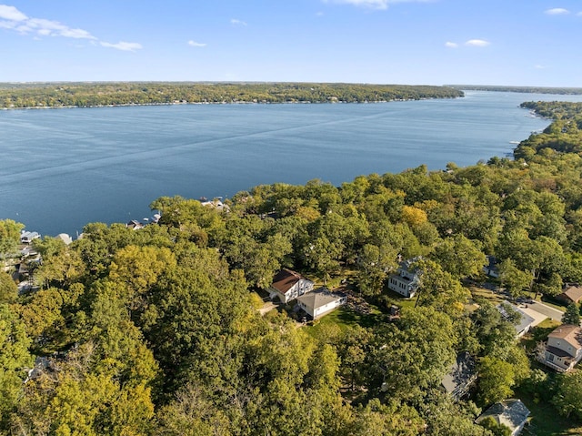 N1814 Highland Rd, Lake Geneva, WI 53147 - aerial view of property and surrounding area with a large body of water and a heavily wooded area