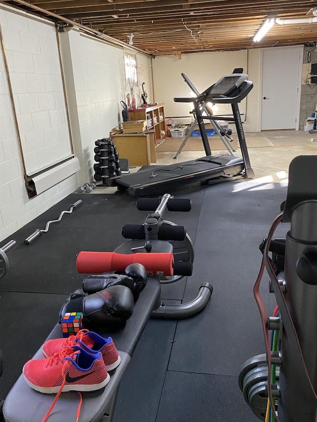 view of exercise room