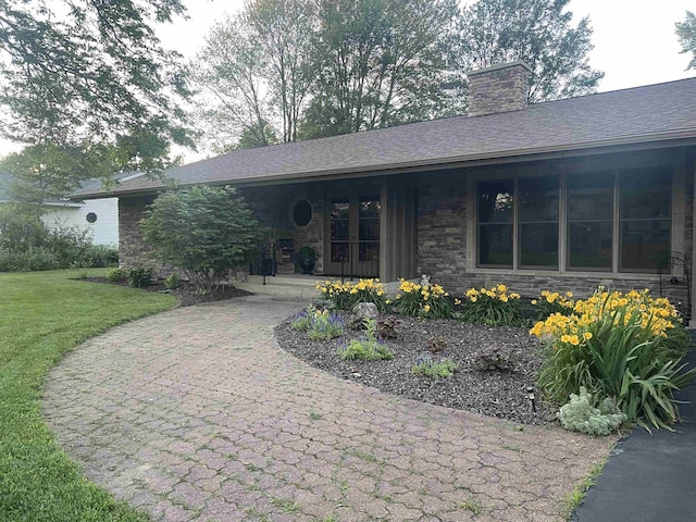 exterior space with a porch