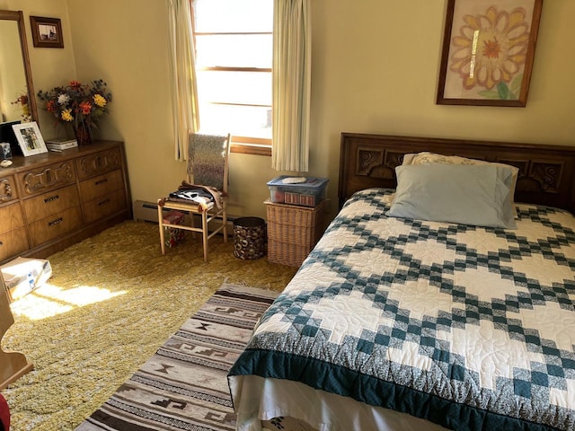 W6011 Pike River Rd, Wausaukee, WI 54177 - bedroom featuring a baseboard heating unit