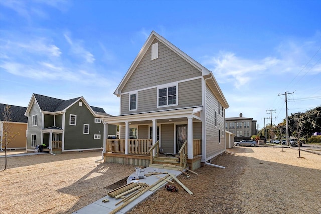 view of front of home featuring a porch