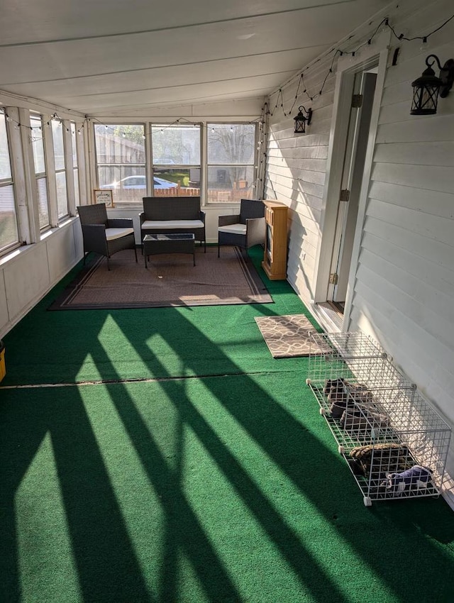 view of sunroom / solarium