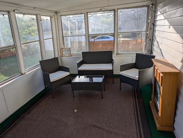 sunroom with a healthy amount of sunlight