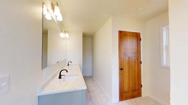 bathroom featuring vanity