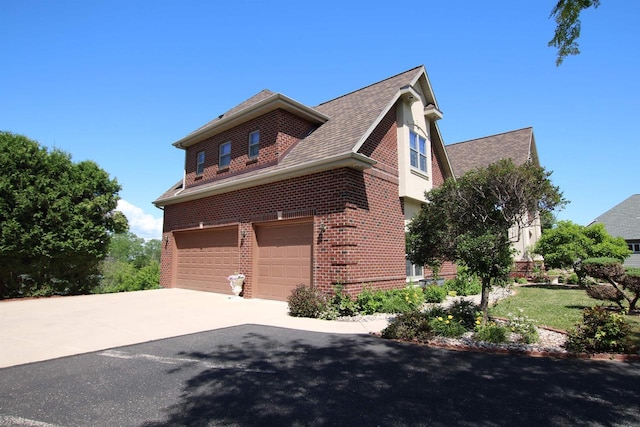 view of home's exterior featuring a garage