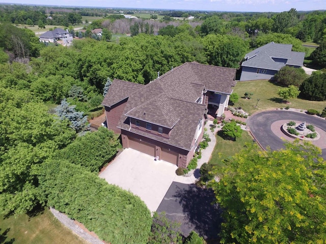 birds eye view of property