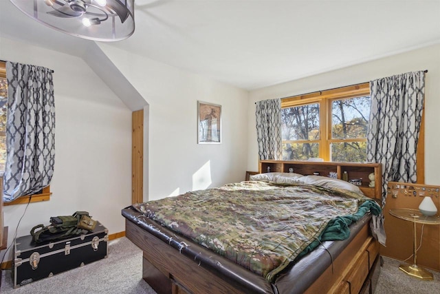 bedroom with carpet and ceiling fan