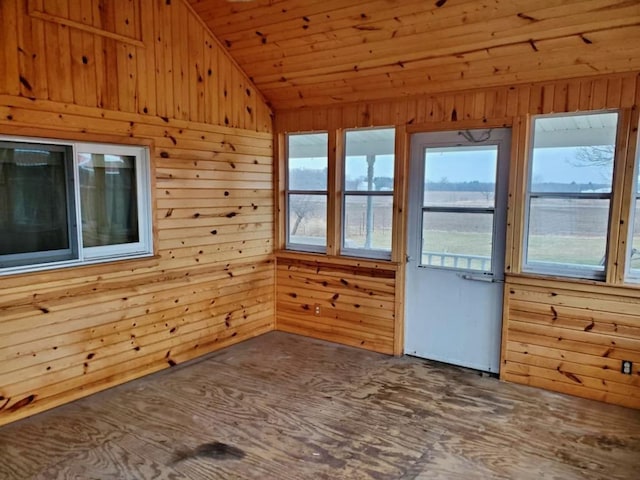 N8709 5th Ave, Camp Douglas, WI 54618 - unfurnished sunroom with lofted ceiling