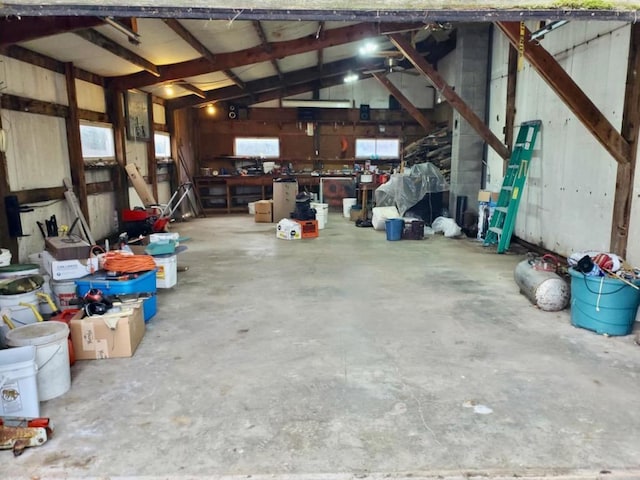 N8709 5th Ave, Camp Douglas, WI 54618 - garage featuring a workshop area